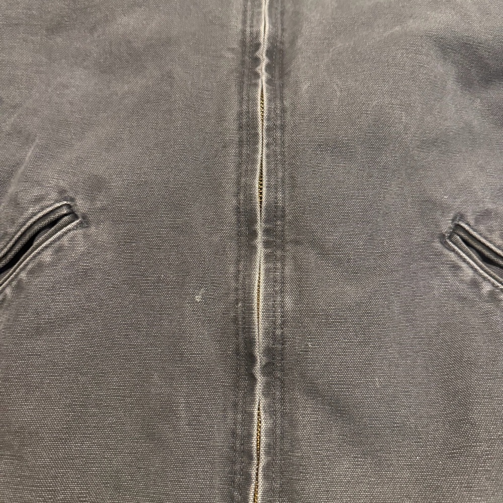 Carhartt J141 Sherpa Lined Jacket Men’s XL GVL Gray Detriot Duck Canvas - Picture 6 of 11